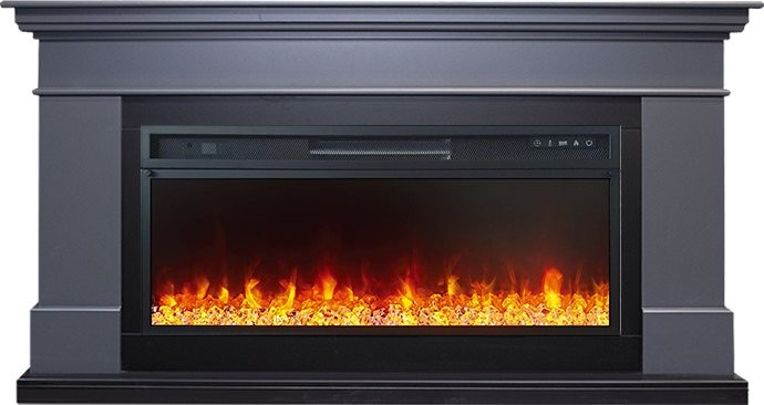 Каминокомплект California Graphite Gray серый графит с очагом Vision 42 LED