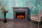 Каминокомплект Coventry Graphite Grey серый графит с очагом Jupiter FX New