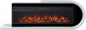 Каминокомплект Basel 60 R - Белый с черным с очагом Vision 60 LOG LED