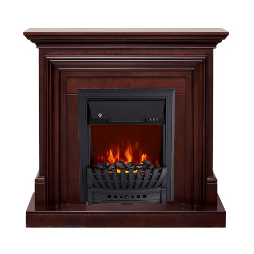 Каминокомплект Bradford - Темный дуб с очагом Aspen Black