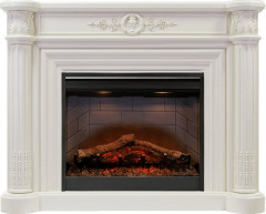 Каминокомплект Manor - Белый дуб с очагом Symphony 26'' DF2608-INT