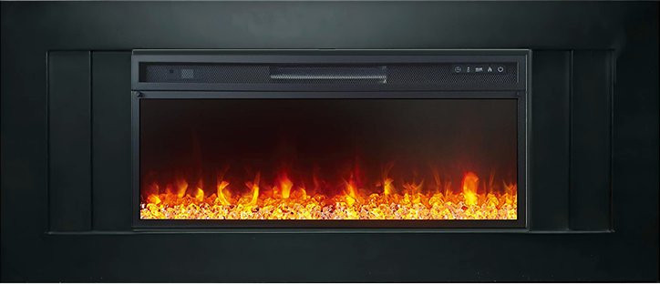 Каминокомплект Line 42 - Черный с очагом Vision 42 LED