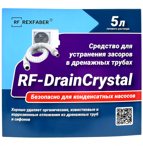 Промывочная жидкость RF-DrainCrystal (5л) - средство для очистки дренажной системы