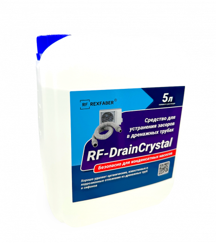 Промывочная жидкость RF-DrainCrystal (5л) - средство для очистки дренажной системы