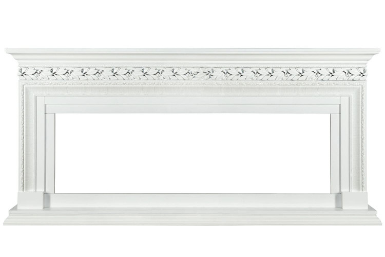 Каминокомплект Valletta 60 - Белый с очагом Vision 60 LOG LED