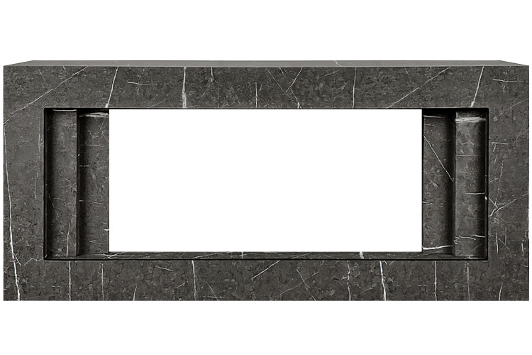 Каминокомплект Line 42 SFT Stone Touch - Серый мрамор с очагом Vision 42 LOG LED