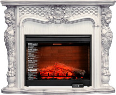 Каминокомплект Castle - Слоновая кость с темной патиной с очагом Symphony 30'' DF3020-EU