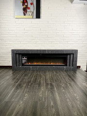 Каминокомплект Line 60 SFT Stone Touch - Серый мрамор с очагом Vision 60 LED