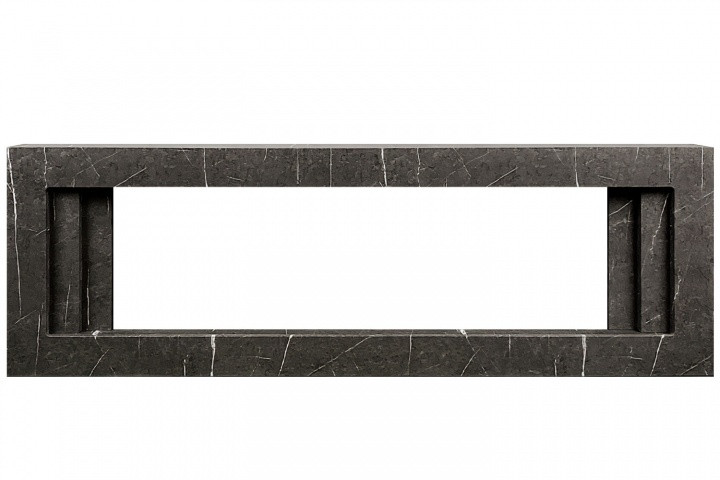 Каминокомплект Line 60 SFT Stone Touch - Серый мрамор с очагом Vision 60 LOG LED