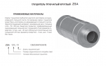 Шумоглушитель для круглых воздуховодов ZSA 200/900