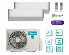 Комплект Hisense AMW2-18U4RXC / AMS-09UW4RYCHD00(S) х 2шт