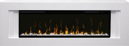 Каминокомплект Line - Белый с очагом Ignite XLF50