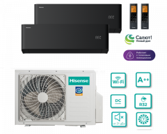 Комплект Hisense AMW2-18U4RXC / AMS-09UW4RYCHB00(B) х 2шт