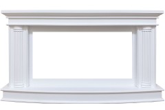Каминокомплект Rome  - Белый с очагом Vision 42 LED