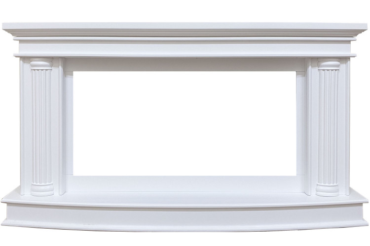 Каминокомплект Rome - Белый с очагом Vision 42 LOG LED