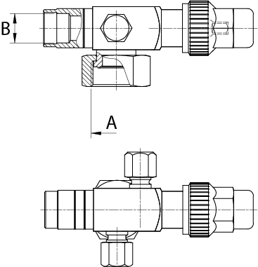 Запорный вентиль Rotalock BC-VR-2 1/4-1 5/8 N