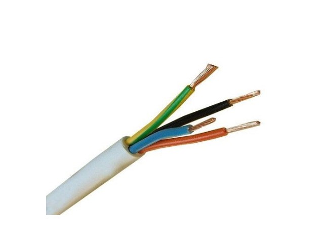 Кабель ПВС 4х2,5 (100 м/бухта)