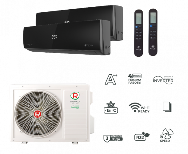 Комплект Royal Clima 2TFM-14HN/OUT / RCI-ANF09HN х 2шт