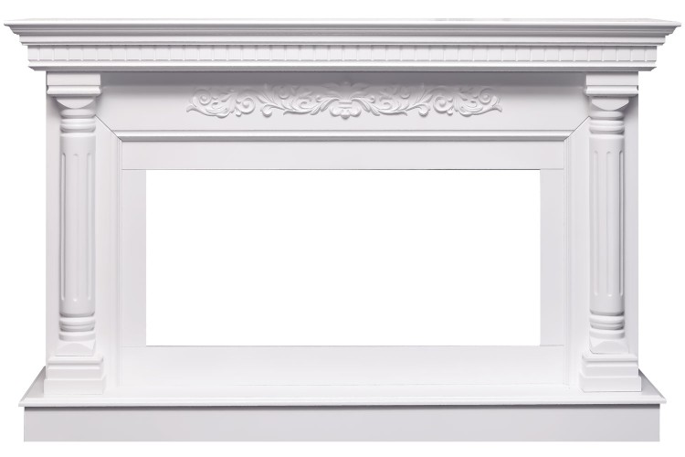 Каминокомплект Sicilia - Белый (Ширина 1530мм) с очагом Vision 42 LED