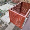 Корзина для кондиционера 900х650х500 мм с кронштейнами (оцинкованная сталь, прямоугольная перфорация)