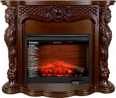 Каминокомплект Castle - Темный дуб с очагом Symphony 30'' DF3020-EU