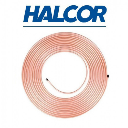 Труба медная 1/4" HALCOR 6,35х0,71х15000 мм