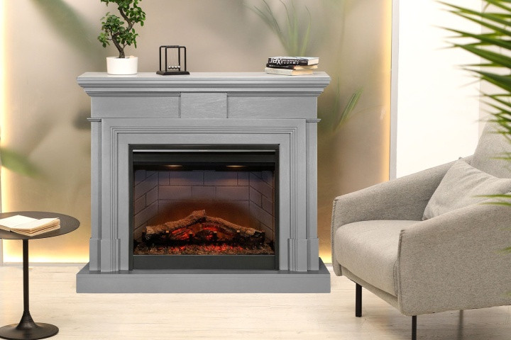 Каминокомплект Coventry Gray - Серый с очагом Symphony 26'' DF2608-INT (выставочный образец)