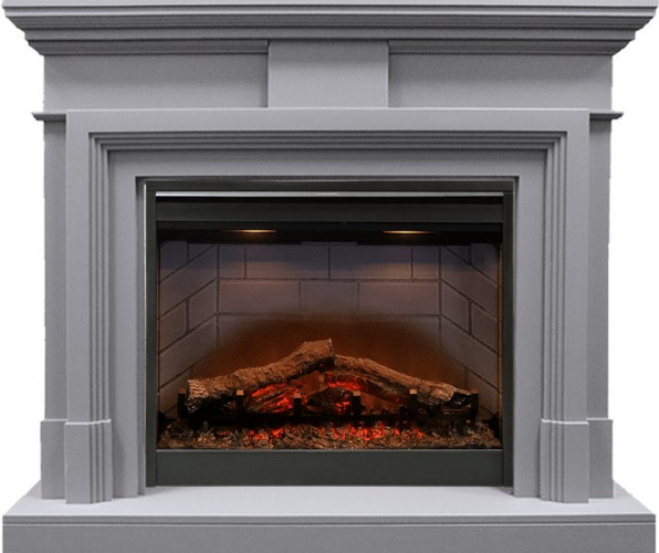 Каминокомплект Coventry Gray - Серый с очагом Symphony 26'' DF2608-INT (выставочный образец)