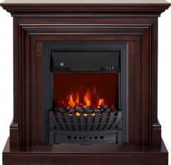 Каминокомплект Bradford - Темный дуб с очагом Aspen Black (выставочный образец)