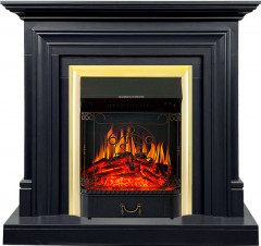 Каминокомплект Bradford - Серый графит с очагом Majestic FX Brass