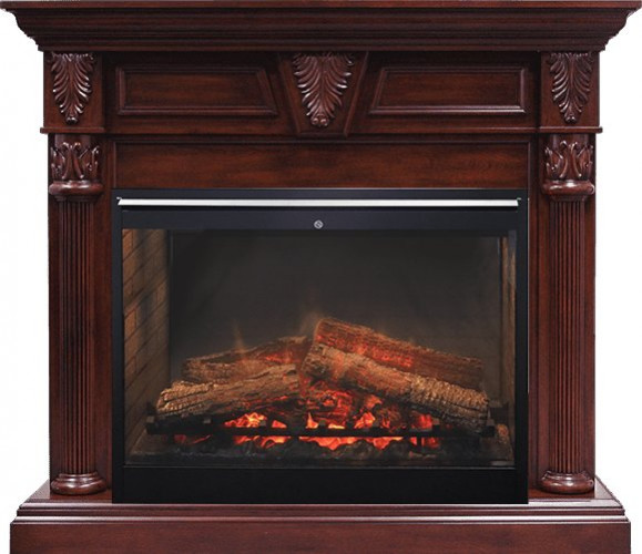 Каминокомплект Sheffield - Темная вишня с очагом Symphony 30'' DF3020-INT