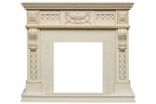Каминокомплект Corsica - Слоновая кость с патиной (Ширина 1100) с очагом Majestic FX Brass