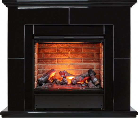 Каминокомплект Suite Black - Черный лак с очагом Engine 56-600 BB