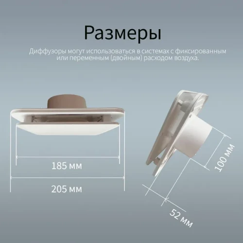 Диффузор Kernick ДПУ ф100 серии Design