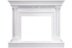 Каминокомплект Sicilia - Белый дуб с очагом Symphony 26'' DF2608-INT