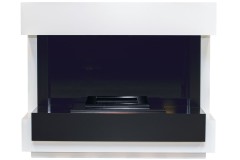 Каминокомплект Cube белый с черным с очагом Cassette 400 NH Dimplex Opti-myst