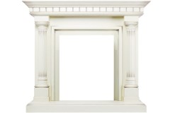 Каминокомплект Dallas - Слоновая кость с патиной с очагом Fobos FX M Brass
