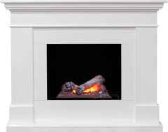 Каминокомплект California белый с очагом Cassette 400 NH Dimplex Opti-myst
